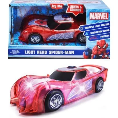 Jada Toys Marvel Spider-Man 1:32 Lyd- og Lysbil med Friktionshjul