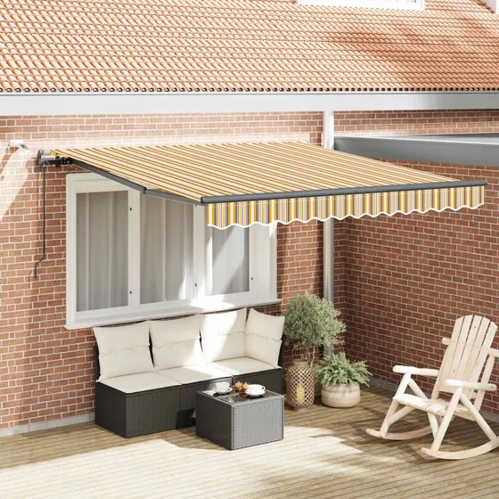 vidaXL Markise 300 x 250 cm Flerfarvet Polyester