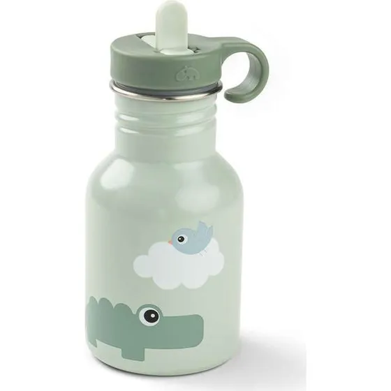 Done by Deer Metalflaske Playground Grøn 350 ml