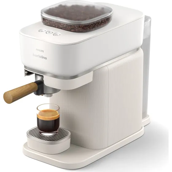 Philips Baristina BAR302 Kaffemaskine, mælkeblød hvid, 16 bar