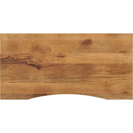 vidaXL bordplade med kurvet form 110x50x2,5 cm ru massivt mangotræ