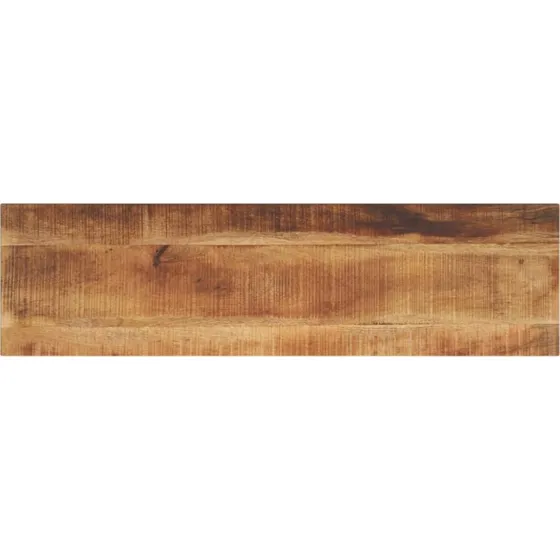 vidaXL 120x30x3,8 cm rektangulær bordplade i massivt ru mangotræ