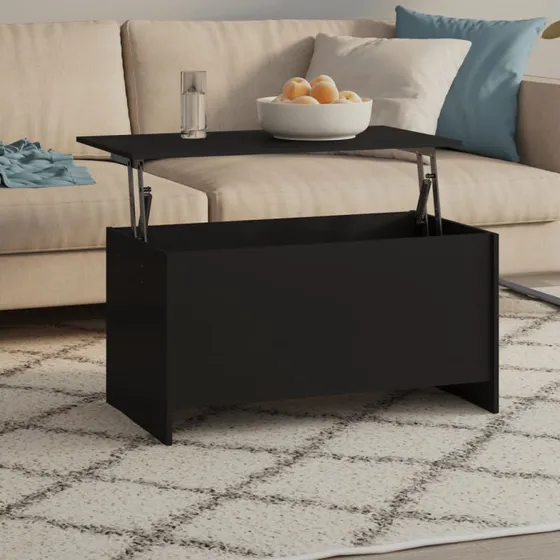 vidaXL sofabord 102x55,5x52,5 cm konstrueret træ sort