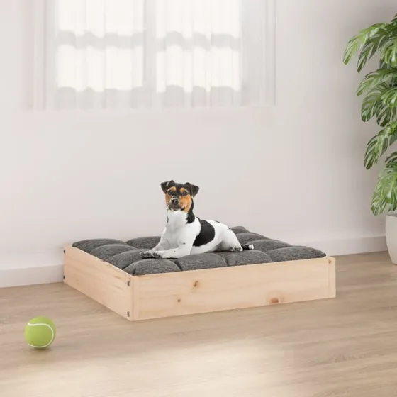 vidaXL Hundeseng 51,5x44x9 cm i massivt fyrretræ