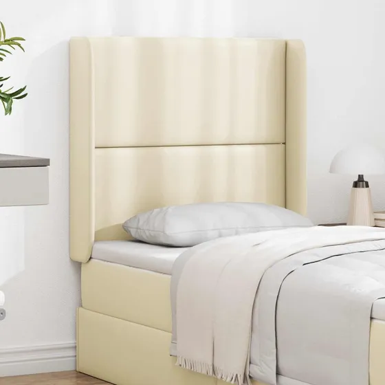 vidaXL Hovedgærdeøre Creme 80 x 16 x 4 cm PVC