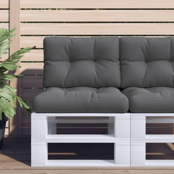 vidaXL Pallehynde 60x40x12 cm antracitgrå