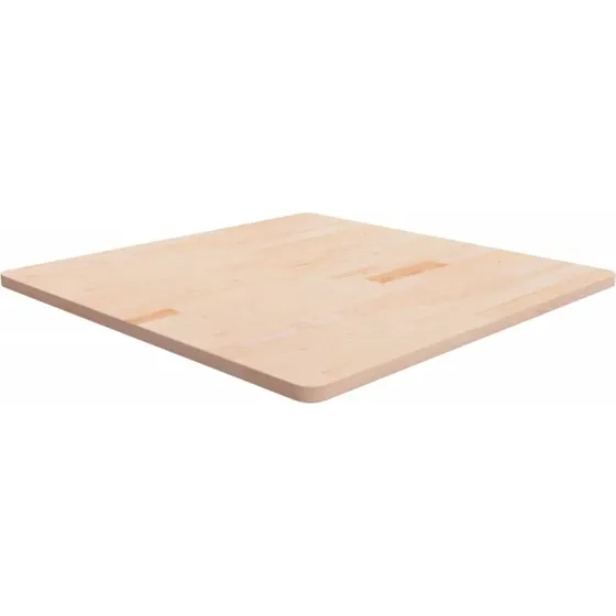 vidaXL firkantet bordplade 90x90x2,5 cm ubehandlet massivt egetræ