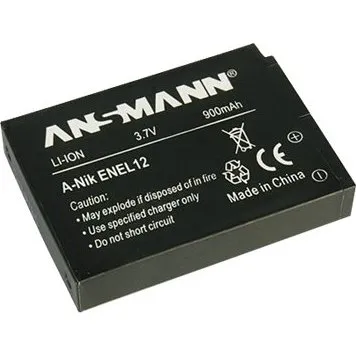 Ansmann A-Nik EN EL 12 900mAh Li-Ion batteri til Nikon