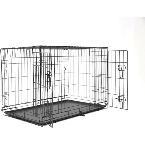 Nordic Paws Trådbur Sort M 47x77x55 cm