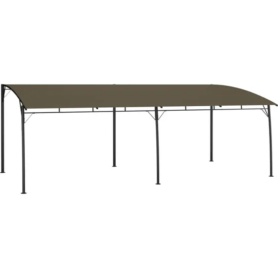 vidaXL Havemarkise 6x3x2,55 m gråbrun