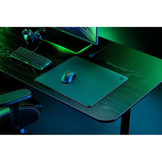 Razer Atlas Hærdet Glas Musemåtte, Large, Sort