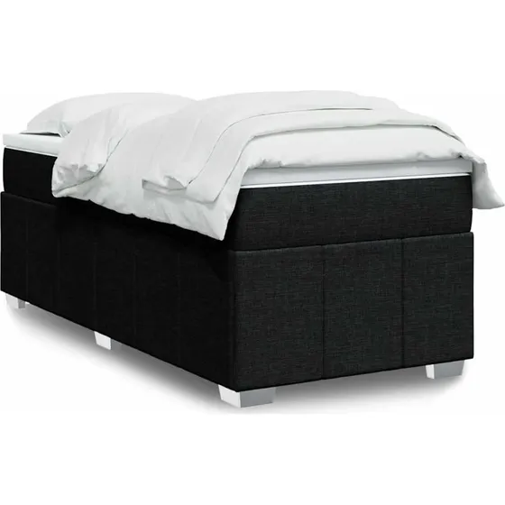 vidaXL Kontinentalseng med Pocketmadras 100x200 cm Sort