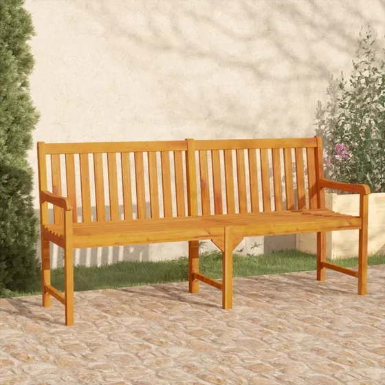 vidaXL Havebænk 180 cm, massivt akacietræ, oliebehandlet