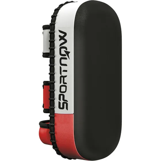 Kickpad muay thai, syntetisk læder 38x20x18 cm, sort/rød