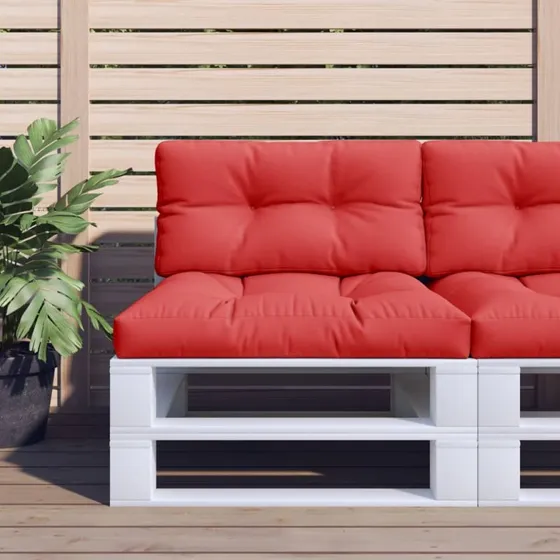 vidaXL pallehynde 70x40x12 cm rød
