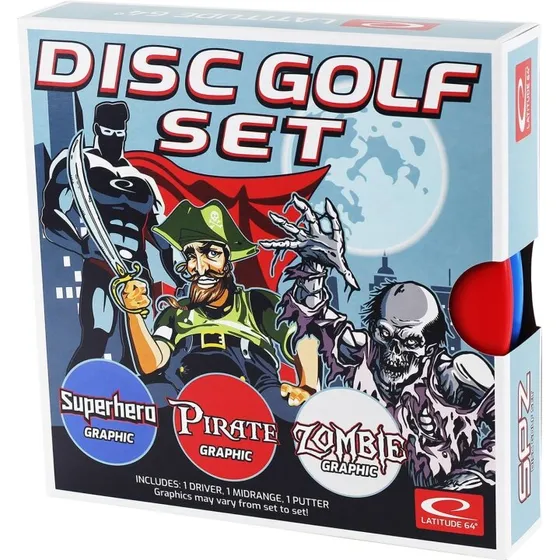 Latitude 64° SPZ Disc Golf Sæt (3 discs, børnevenlig)