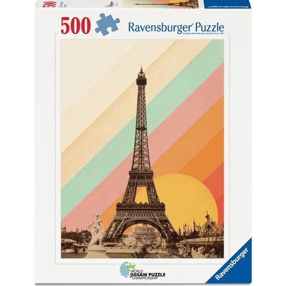 Ravensburger Paris Rainbow Puslespil 500 Brikker
