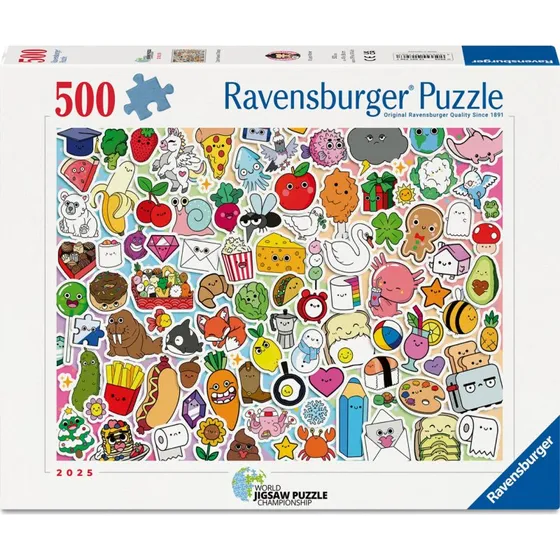 Ravensburger Cute Kawaii Chaos Puslespil 500 Brikker