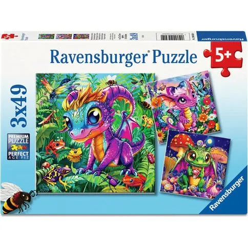 Ravensburger Baby Garden Dragons 3x49 Brikker
