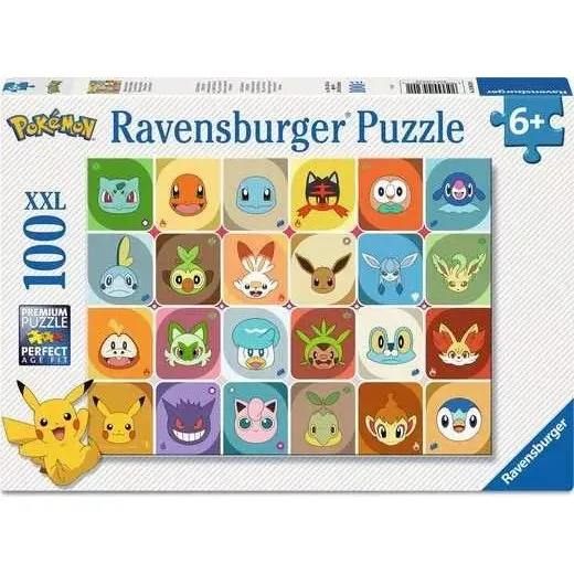 Ravensburger Pokémon Multicharacter Puslespil, 100 brikker