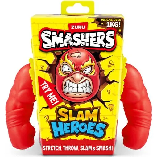 Zuru Smashers Slam Heroes Wrestler - 1 kg, strækbar klemmefigur
