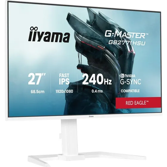 iiyama G-Master GB2771HSU-W1 27" 240Hz Fast IPS hvid
