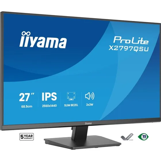 iiyama ProLite X2797QSU-B1 27" QHD IPS 75 Hz, sort
