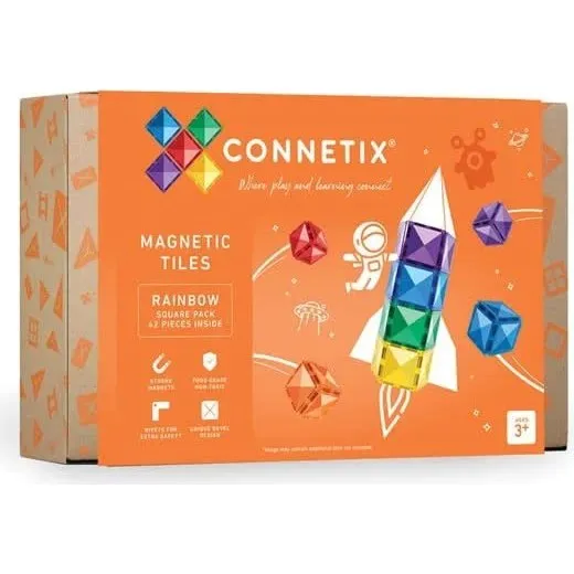 Connetix Rainbow Magnetiske Plader 42 Dele