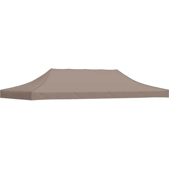 vidaXL Tag til Festtelt 6x3 m Gråbrun 270 g/m²