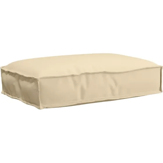 vidaXL Pude Beige 60 x 40 x 8 cm Oxford stof
