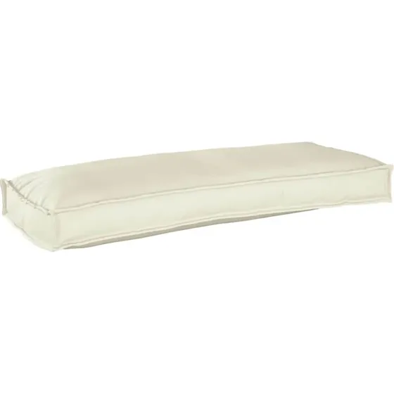 vidaXL Pude Creme 100 x 40 x 8 cm Oxfordstof