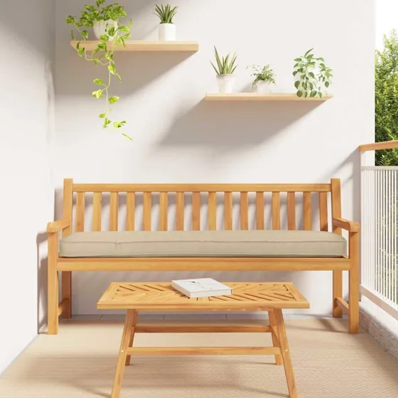 vidaXL Palletpude Beige 180 x 40 x 8 cm Oxfordstof