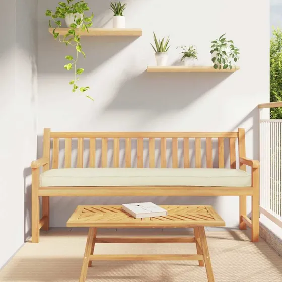vidaXL Palletpude Creme 200 x 40 x 8 cm Oxfordstof