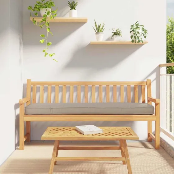 vidaXL Palletpude Gråbrun 200x40x8 cm Oxfordstof