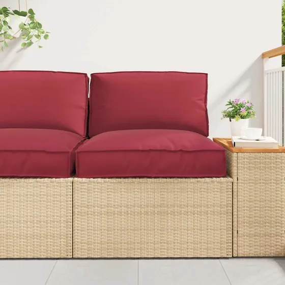vidaXL Palle Pudesæt 2 stk 80x80x12 cm Sort