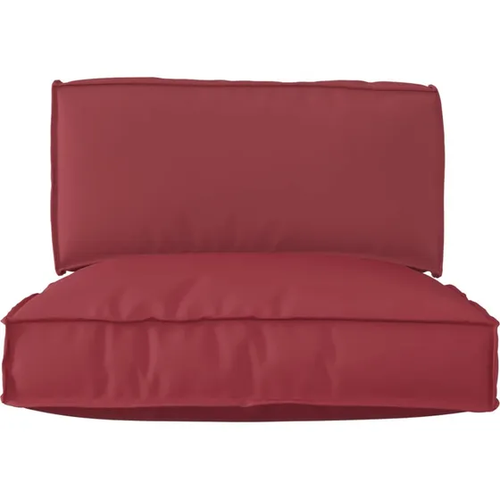 vidaXL Palle Pudesæt 2 stk Vinrød 80x80x12 cm Oxford stof