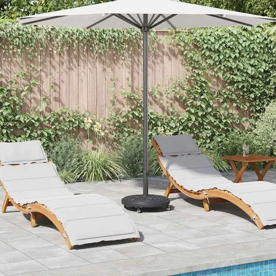 vidaXL Art Deco Parasolfod Sort 45 cm, Jern & Beton