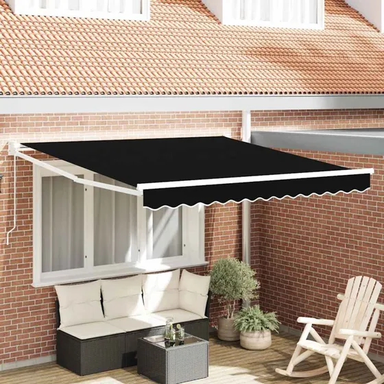 vidaXL Markise Sort 300 x 250 x 165 cm Polyester
