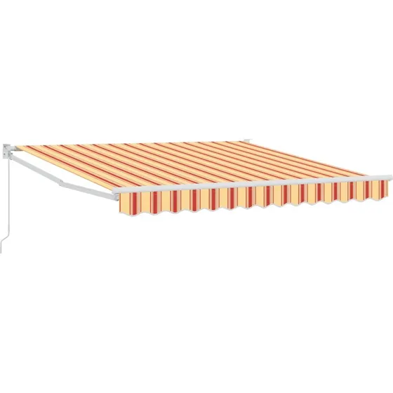 vidaXL Markise Gul og Orange 350 x 250 cm Polyester