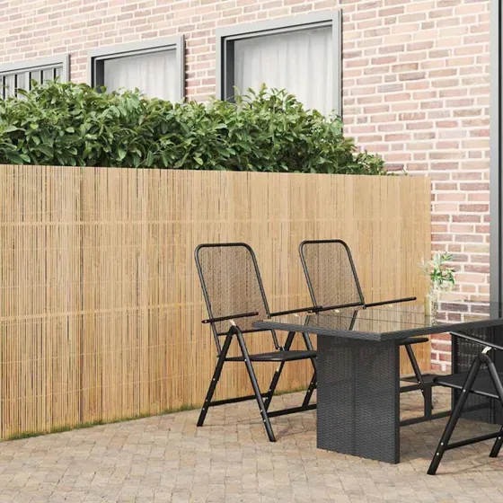 vidaXL Bambushegn Naturfarvet 400 x 150 cm