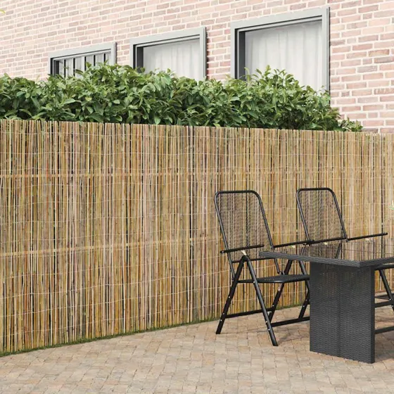 vidaXL Bambushegn Naturfarvet 500 x 150 cm