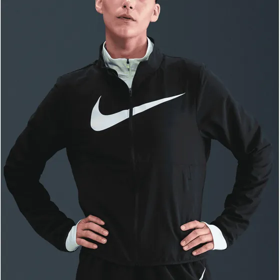 Nike Tempo Swoosh løbejakke - Black/White