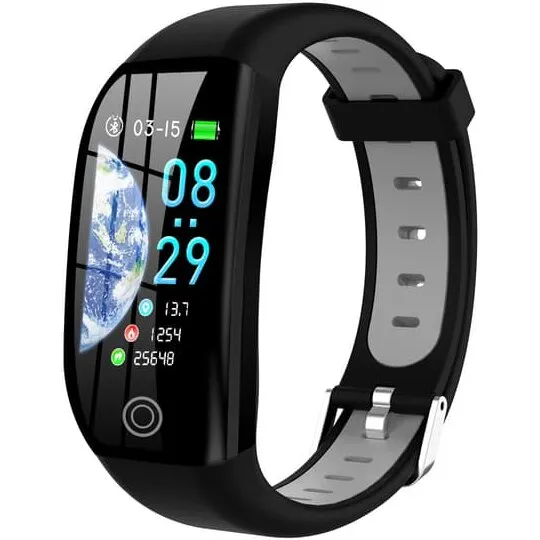 INF Smart ur - aktivitetsarmånd med puls og søvn (sort)