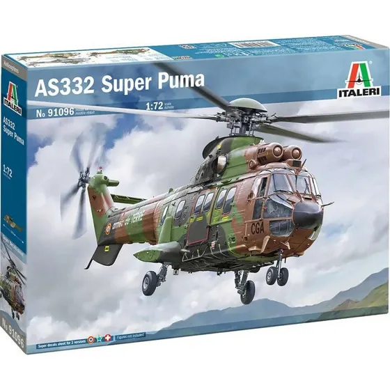 Italeri AS332 Super Puma Helikopter Byggesæt 1:72