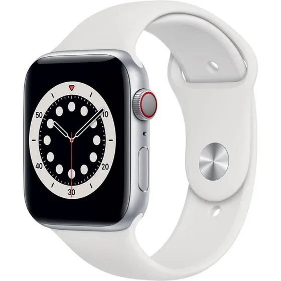 Apple Watch Series 6 GPS+Cellular 44 mm – Hvid