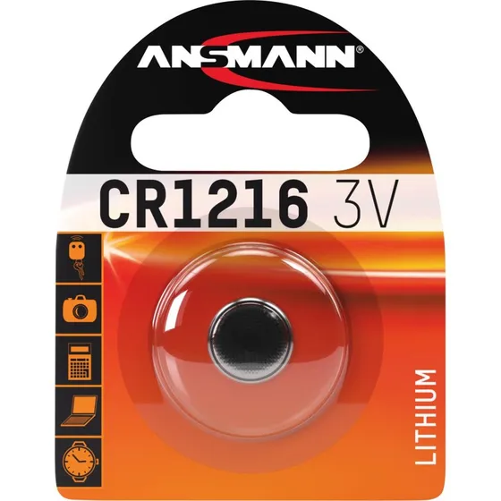 Ansmann CR1216 3V Lithium Knapcelle Batteri - 1 stk