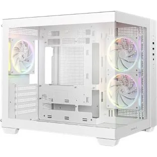 DeepCool CG330 3F WH - Minitower, Hvid, Micro-ATX