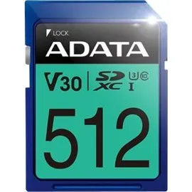 ADATA Premier Pro SDXC 512GB UHS-I U3 V30, 100MB/s