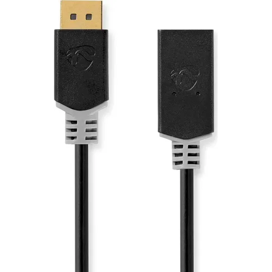 Nedis DisplayPort til HDMI-kabel 0,20 m, guldplateret, antracit