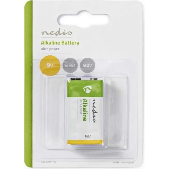 Nedis BAAKLR611BL 9V Alkaline-batteri